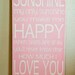 You Are My Sunshine Sign - Distressed -Sunshine Sign - Charcoal and Yellow - Typography Art