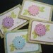 Reserved for Linda, Thank You Note Cards, Set of 4, Thank You Cards, Floral Thank You Cards