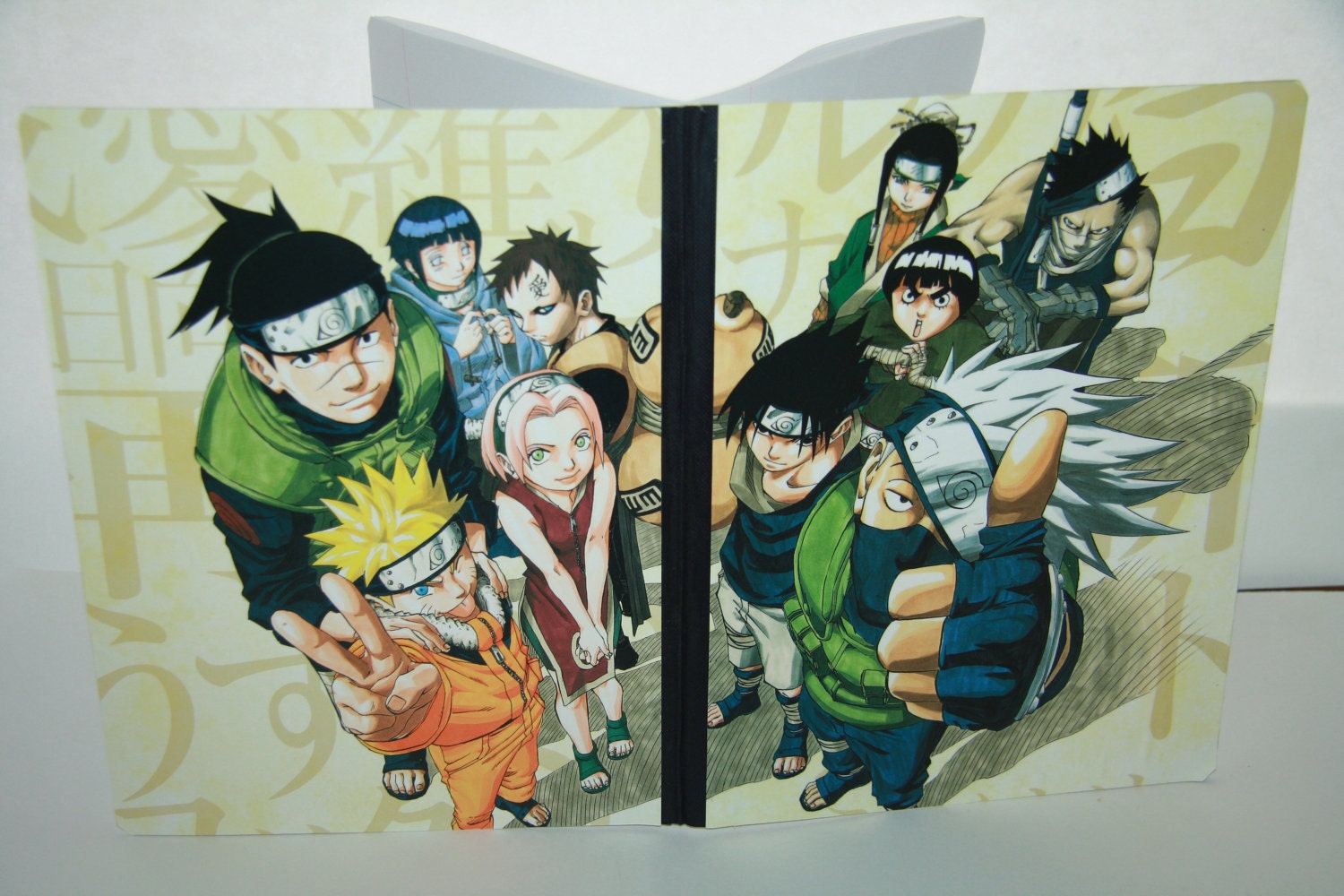 Naruto Uzimaki, Sakura, Kakashi, Gaara, Iruka, Neji, Sasuke and MORE Composition manga notebook