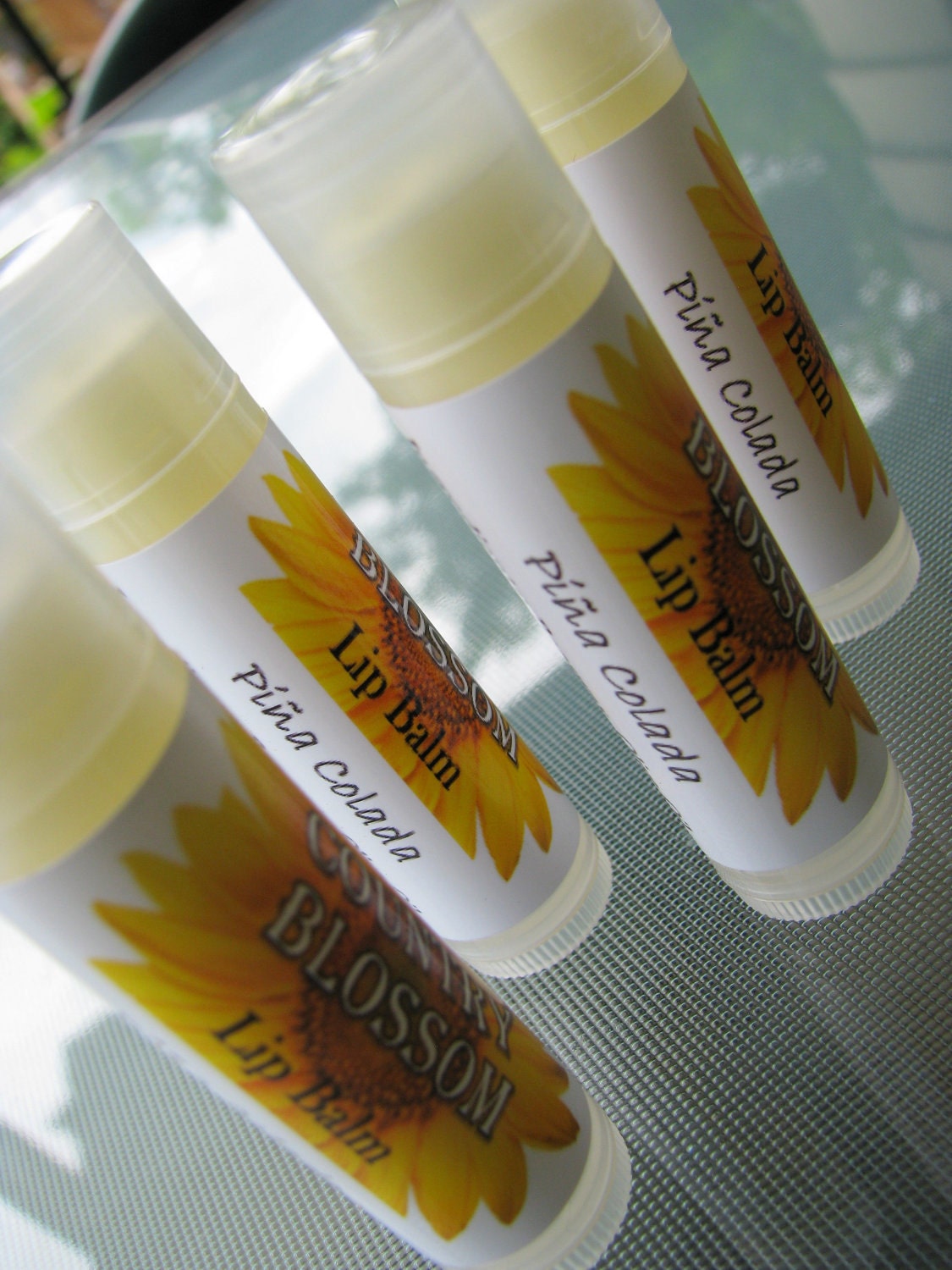 Pina Colada Beeswax Lip Balm - with Olive Oil, Coconut Oil and Vitamin E Oil