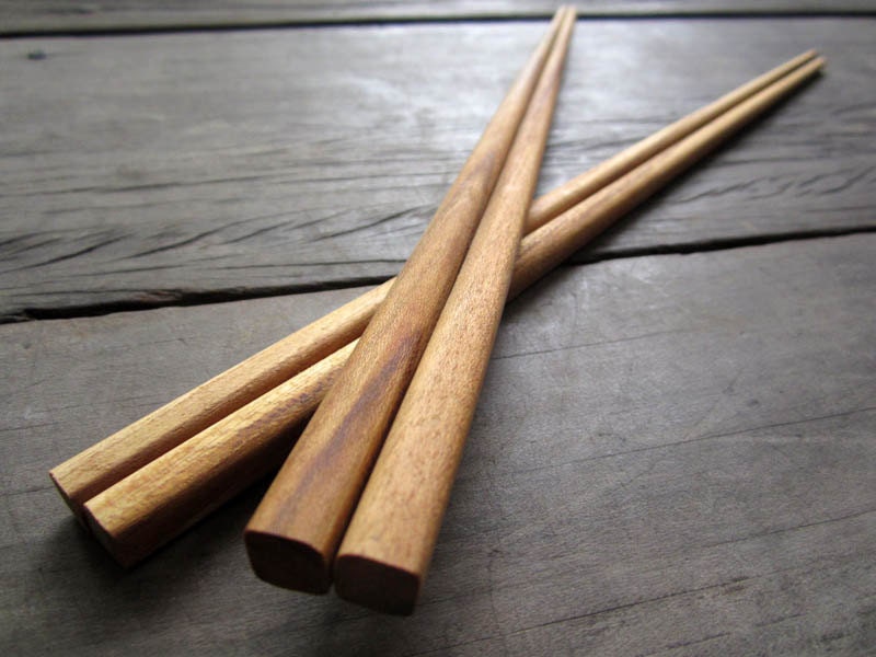 Teak Wood chopsticks unique wood gain & AAA quality 100% handmade
