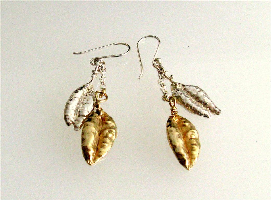 Harvest Wheat Sterling Silver Earrings