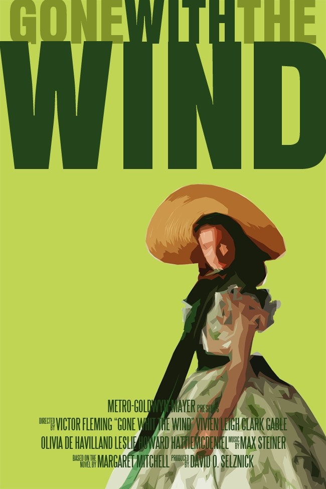Lovers Movie Poster Set: Gone With The Wind / The English Patient / Atonement