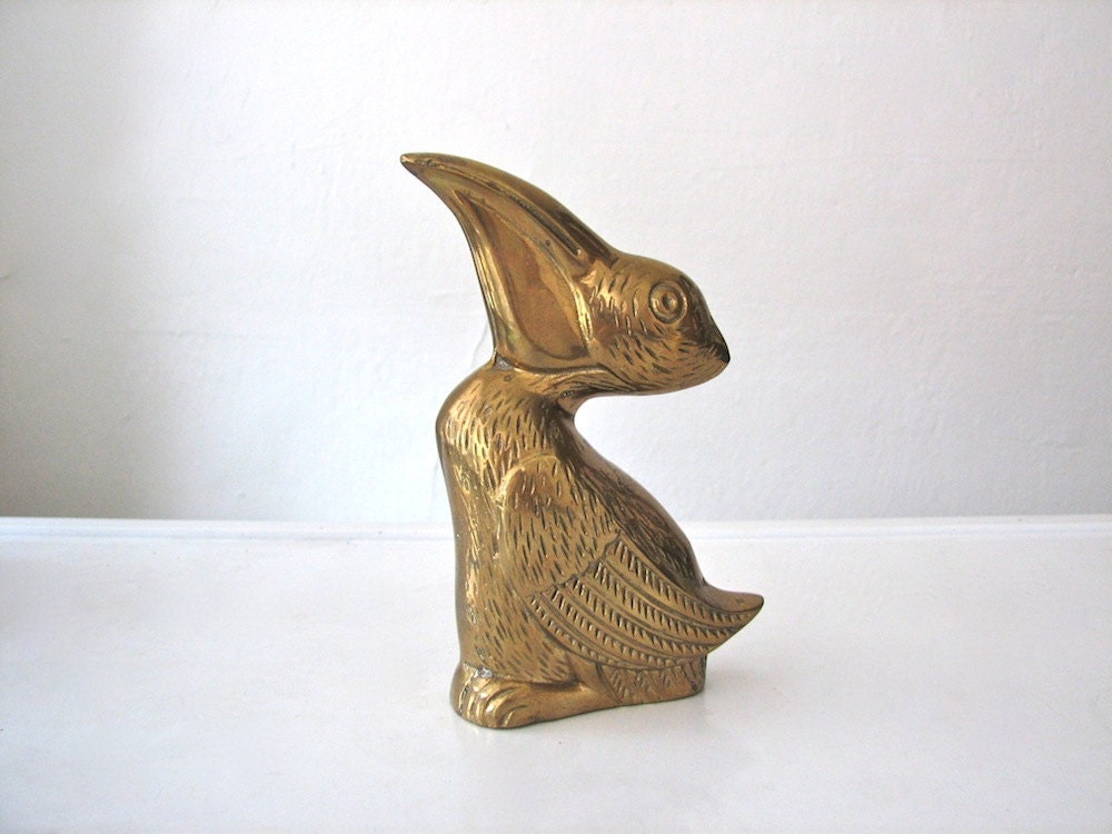 Vintage Brass Pelican