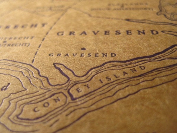 Greetings from Brooklyn - Letterpress Postcard