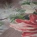 2 Strikingly Beautiful Vintage Floral Barkcloth Curtain Panels