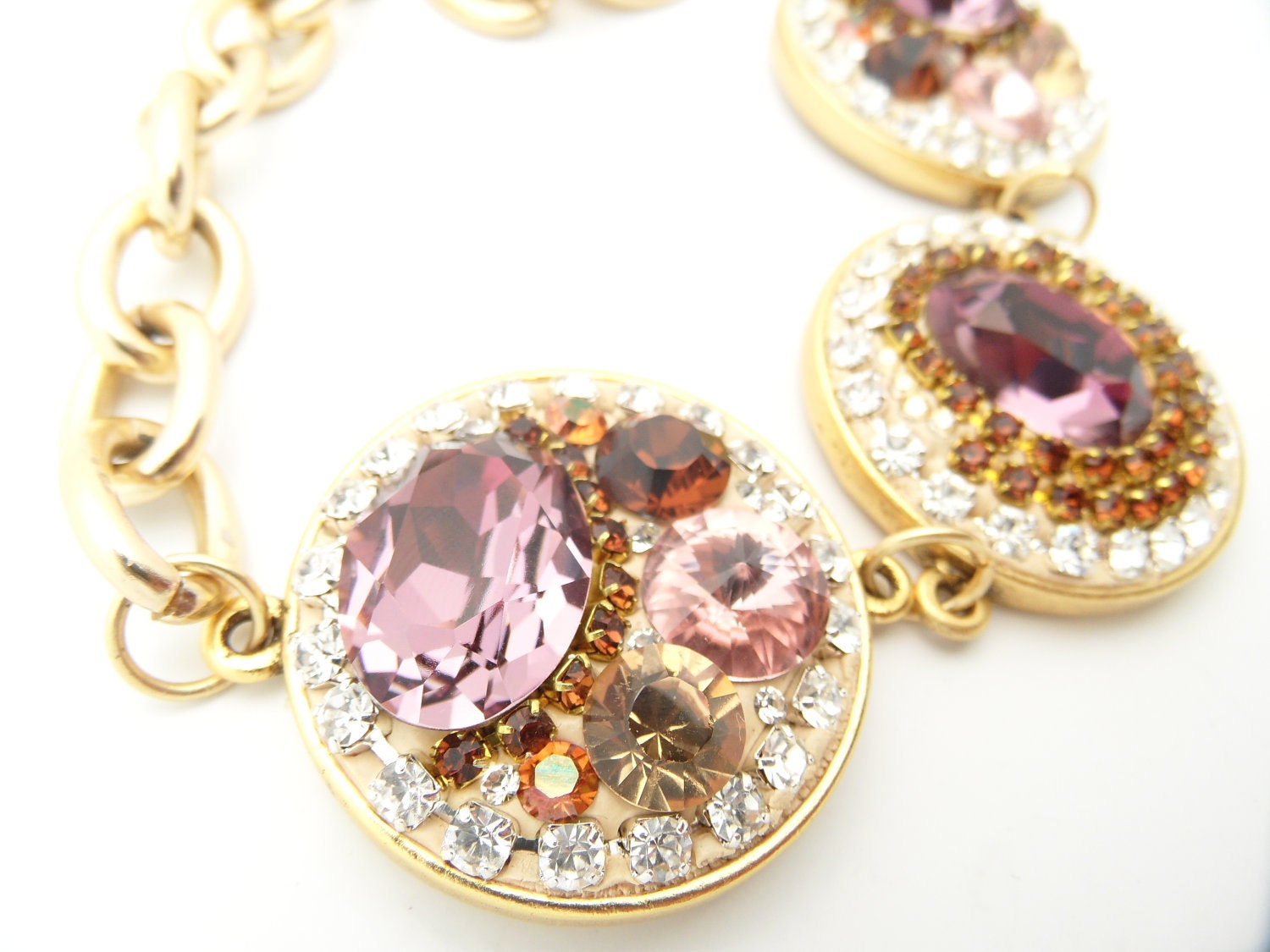 Chunky Chic Gold Chain Necklace/ Women Statement Necklace/ NYC Fashion Week  Inspired Jewelry