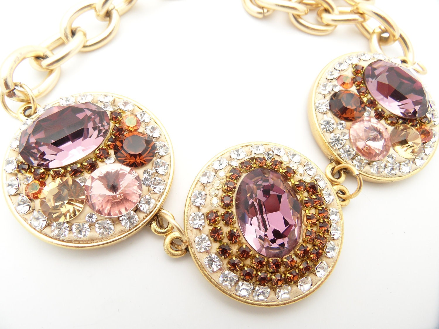 Chunky Chic Gold Chain Necklace/ Women Statement Necklace/ NYC Fashion Week  Inspired Jewelry