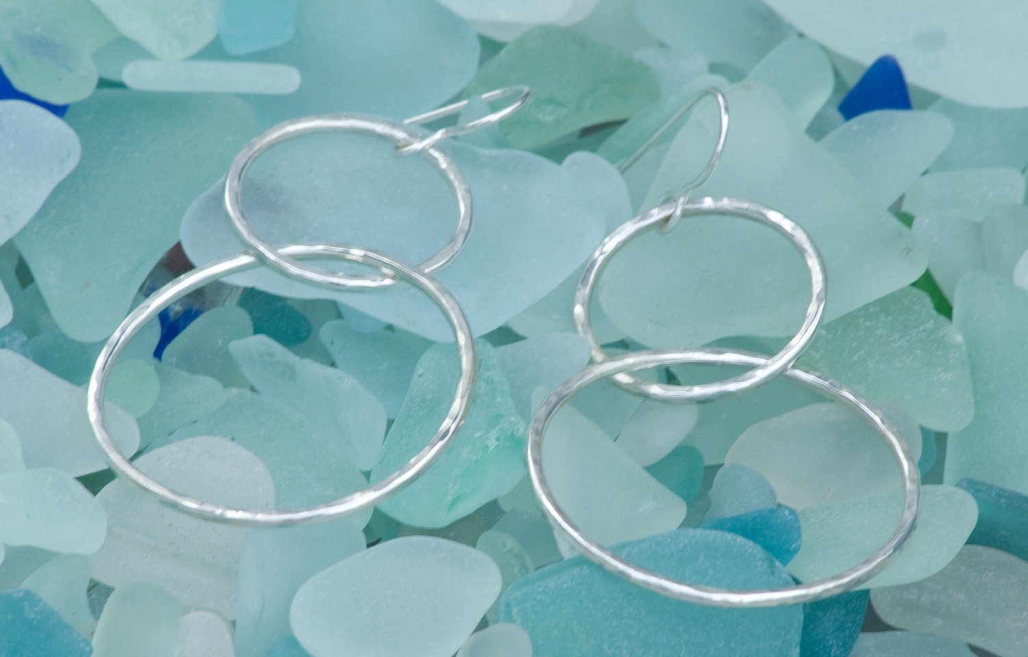 Handmade Double Hoop Sterling Silver Earrings