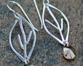 Sterling Silver Leaf Earrings
