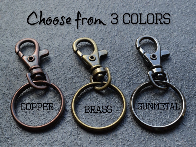 Mens Key Chain - Hand Stamped Stainless Steel Key Ring - Husband.Father. Hero