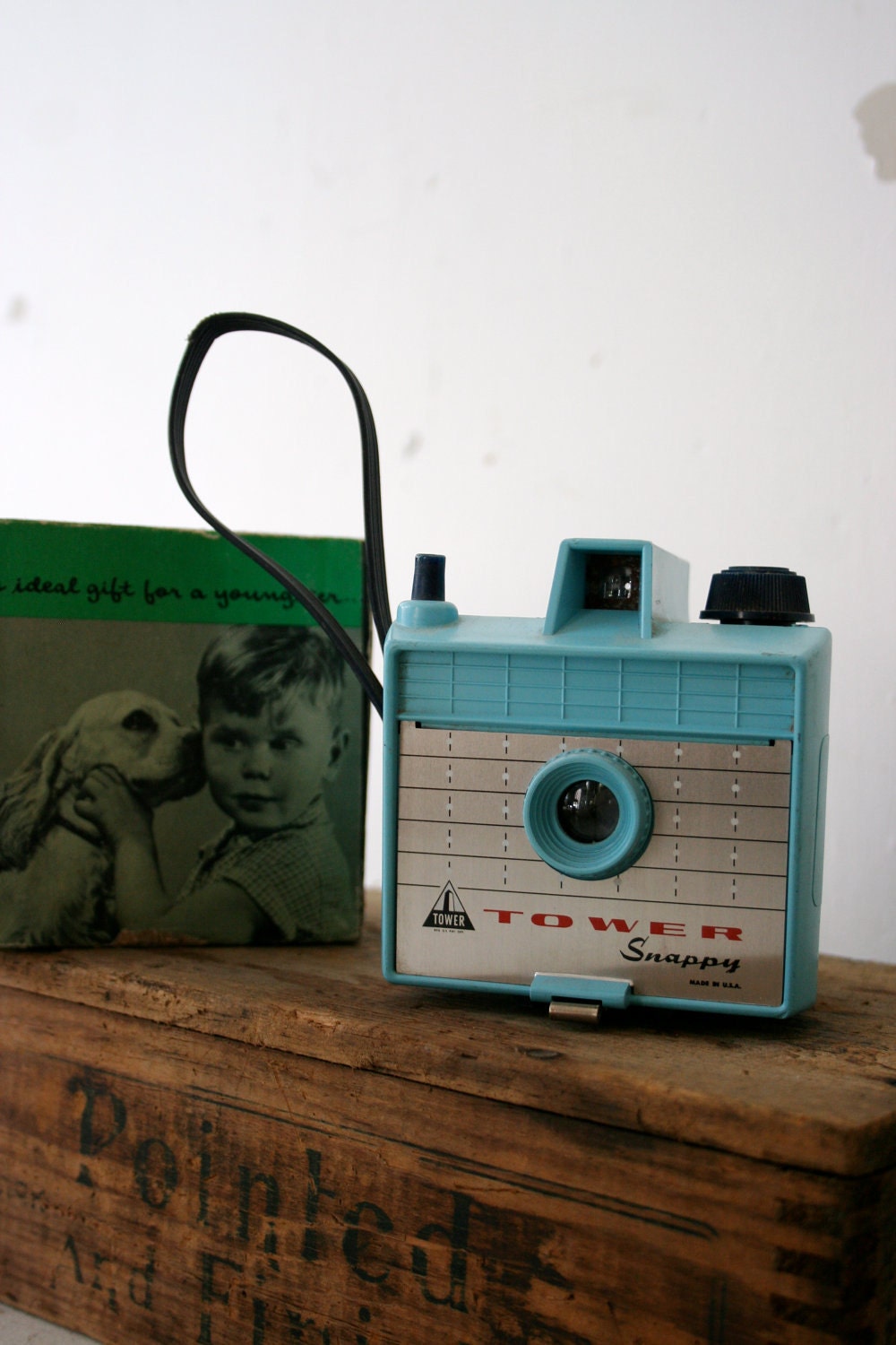 Blue Vintage Camera