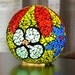 Lamp/ Mosaic Lamp/ Stained Glass Lamp/ Handmade Table Lamp/ Michelle's Garden Globe Shaped Stained Glass Mosaic Lamp