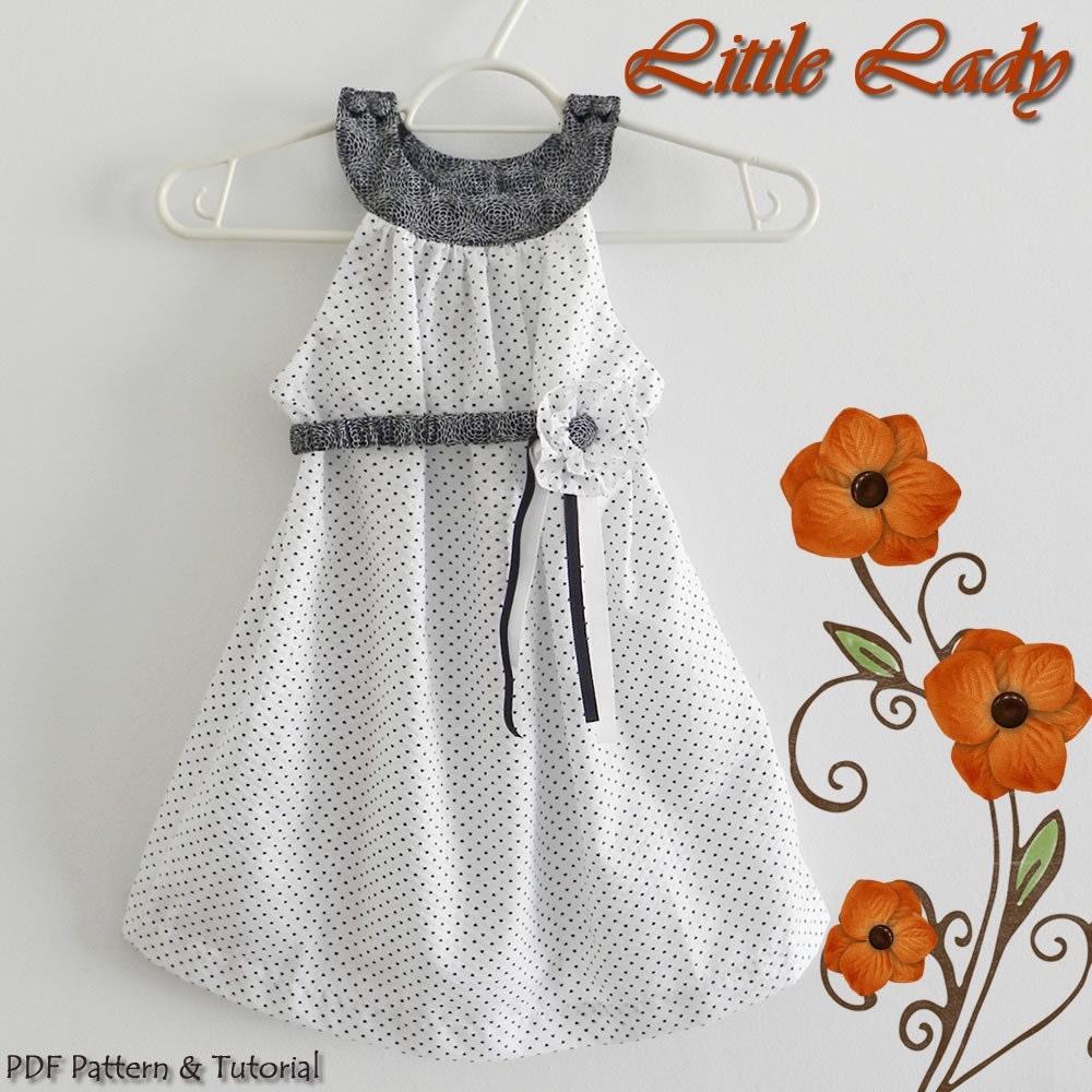 Little Lady Dress - 12M to 6T - PDF Pattern and Instructions