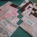 Reusable Cloth Baby Wipes - Pinks and Brown -- Set of Ten