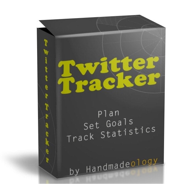 Twitter Tracker - Spreadsheet - Track your progress - Plan- Goals - Statistics