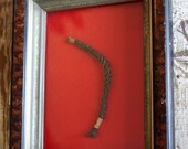Victorian Hair Jewelry Memento Mori Shadow Box