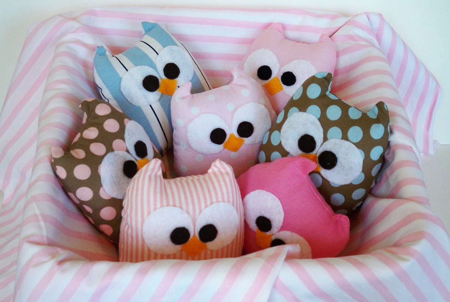 lovely plush mini owl, choose any color