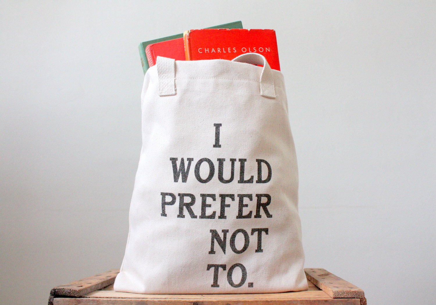 Bartleby Tote Bag - Screen Printed Book Tote