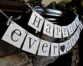 wedding decoration Happily Ever After banner...CUSTOM colors wedding sign