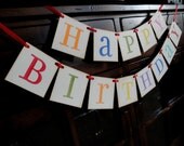HAPPY BIRTHDAY banner, CUSTOM