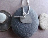 Tiny Oklahoma State Necklace (sterling silver)