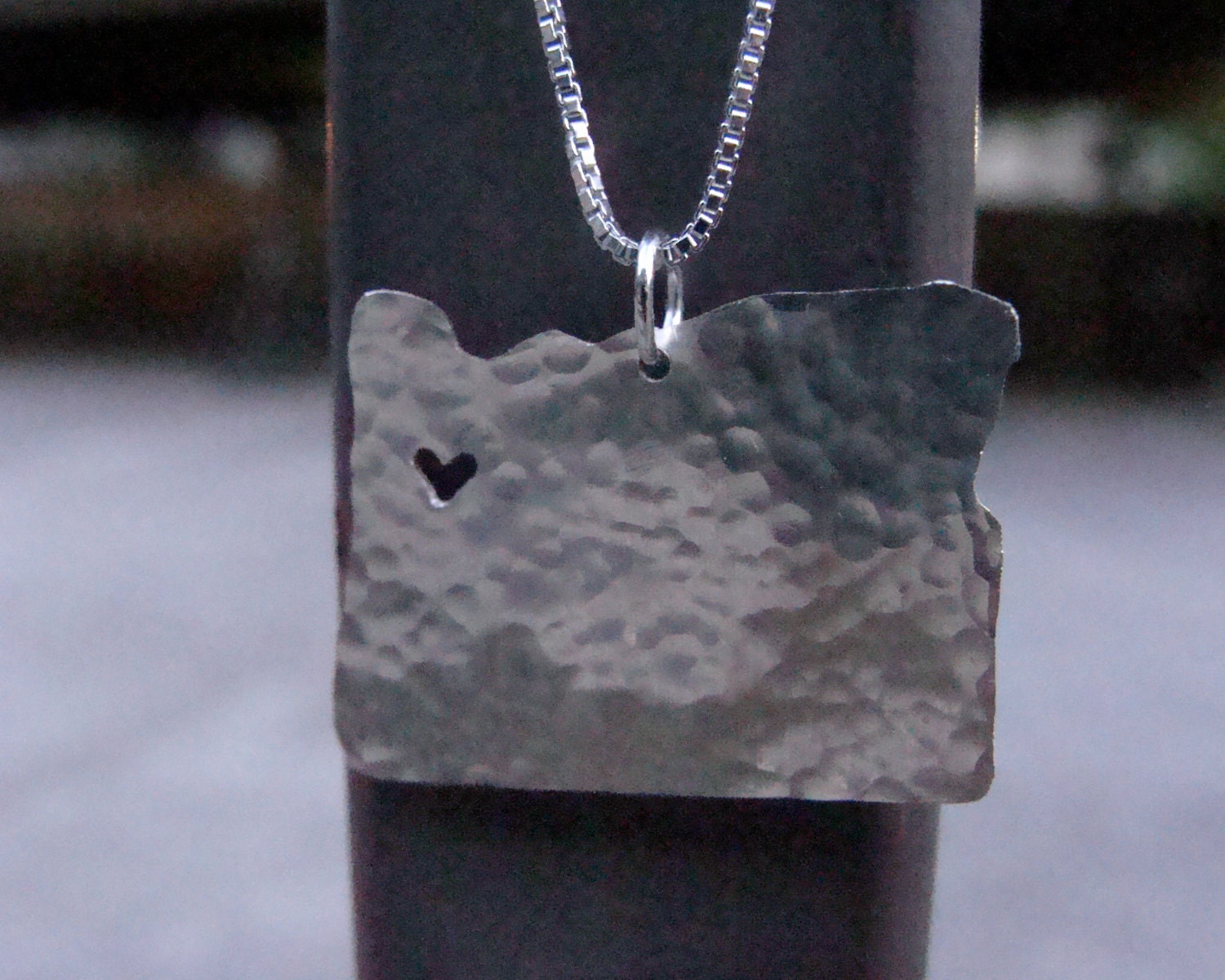 Oregon State Necklace (sterling silver)