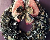 USMC Woodland Cammie Wreath-With Name Tapes