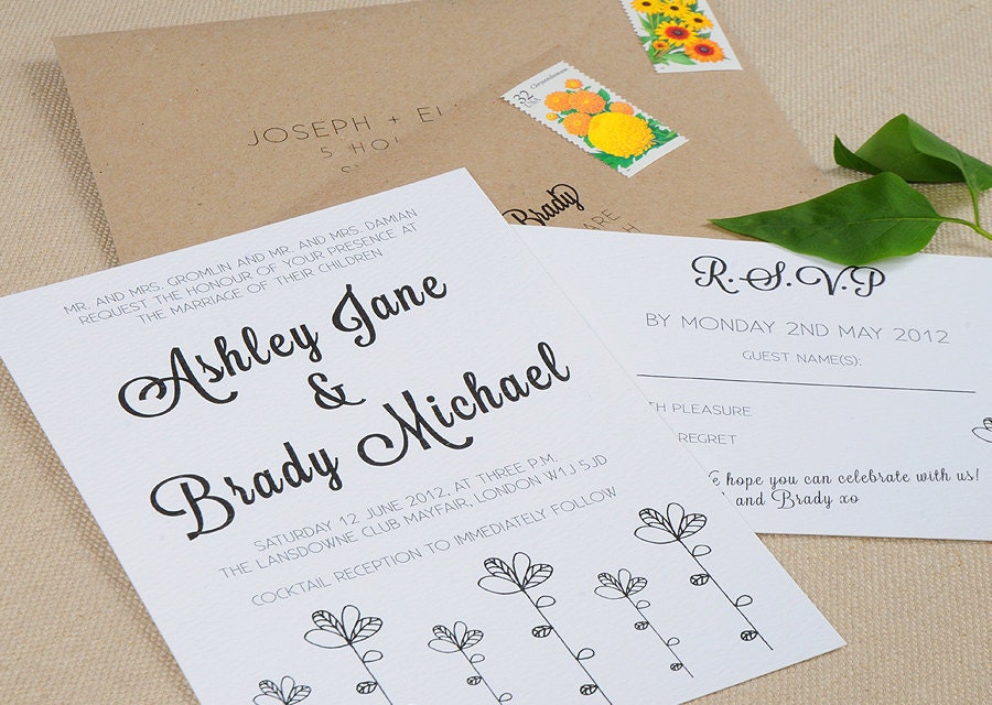 Retro Wedding Invitations