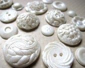 25 Edible Chocolate Buttons: Starlight White Glimmer Il_170x135