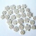 50 Snowflake Chocolates:  Silver Shadow Glimmer