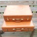 Samsonite Vintage Caramel Brown Luggage Set of 3 RESERVED