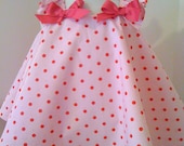 Childrens Clothing Girls Spring Pink Twirl Dress & Ruffled Panties Newborn-18 mo Pink Polka Dots 2 piece set-Girls Fashion