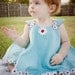 Children Clothing Fourth of July Girls Circular Sundress & Ruffled Panties 0-3 mos,3-6 mo, 6-9mo , 9-12 mo,18 mo