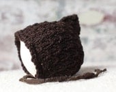 Elfkin Pixie Newborn Baby Hat - Espresso