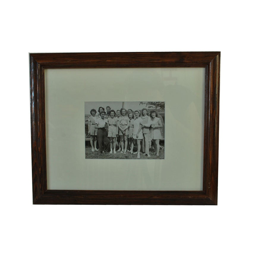 WWII Era Photos / Two Group Photos of Friends / Black and White Photos