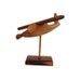 Handmade Model Airplane / Folk Art Sculpture / Wooden Plane