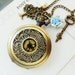 Filigree pocket watch necklace
