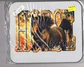 Mouse Pad Horse collection rubber mat western animals CAN PERSONALIZE with name  M-04