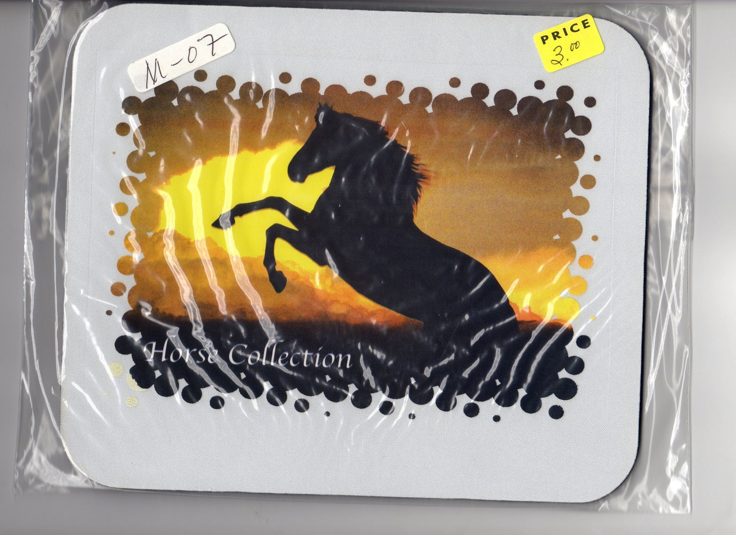 Mouse Pad Horse collection rubber mat western CAN PERSONALIZE with name  M-05 06 07