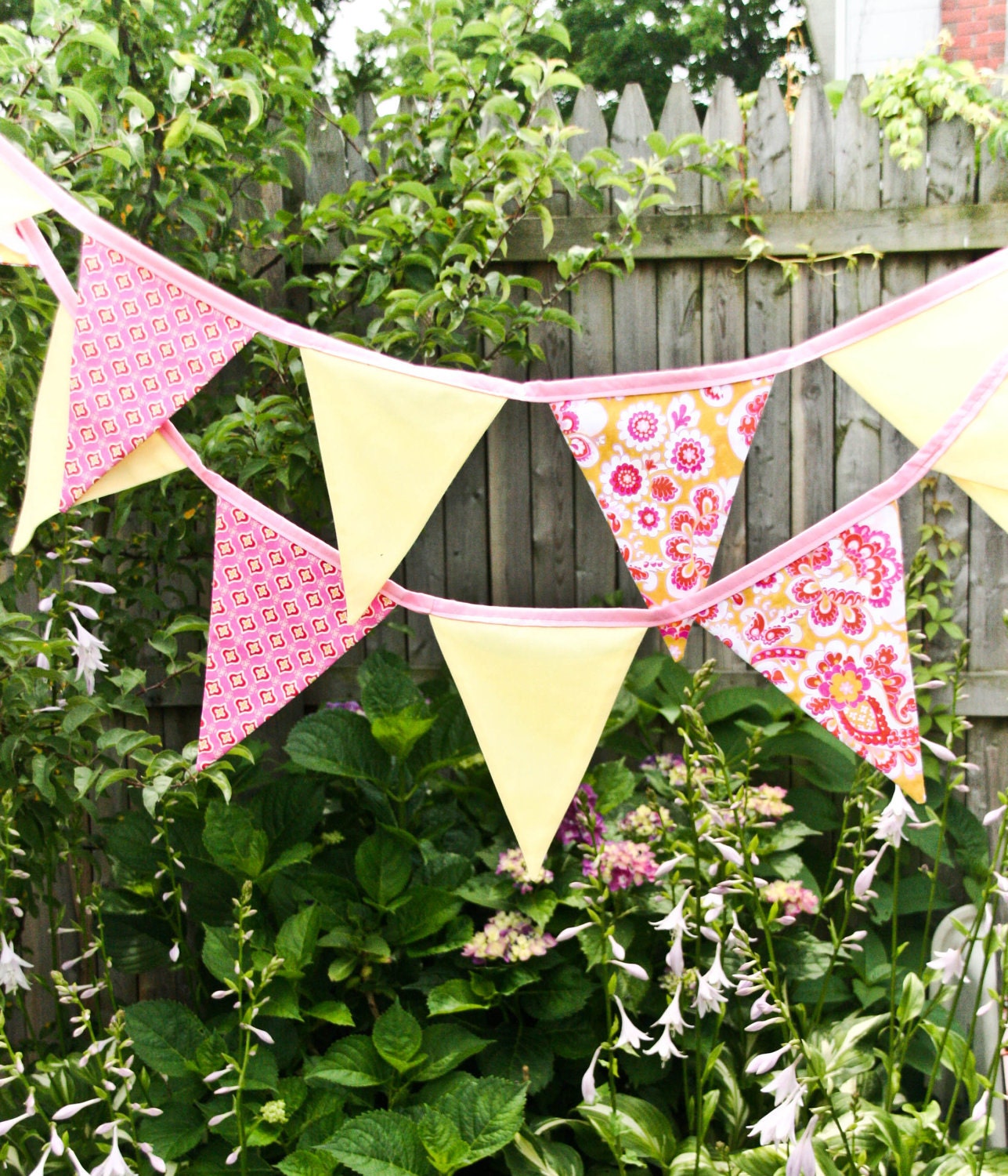 Lemonade Stand Banner, Birthday Party Bunting, Summer Flags, Pink Yellow Photo Prop Il_170x135
