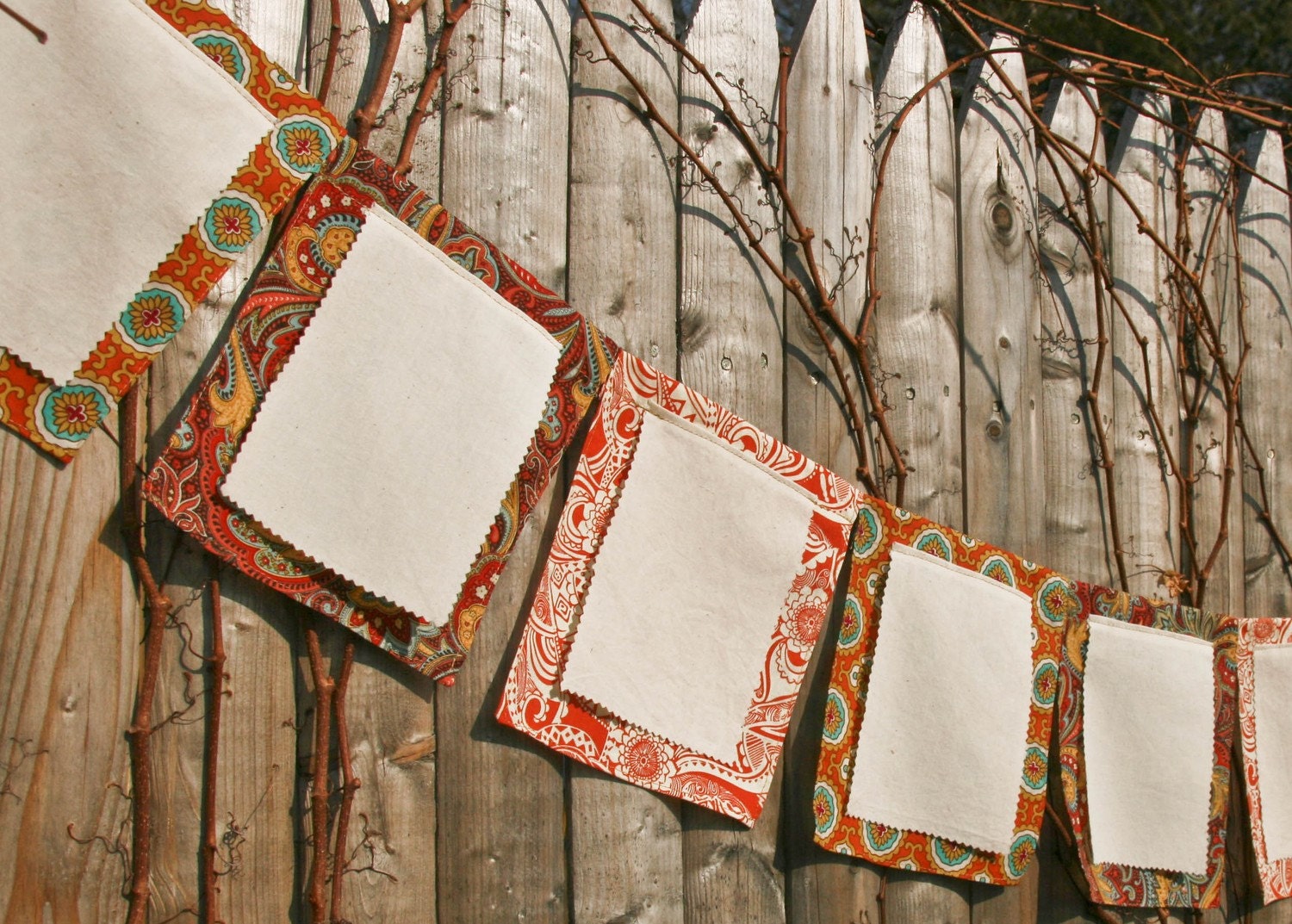 Wish Flags, Thanksgiving Decoration, Reception Banner, Bunting for Birthdays, Autumn Weddings, Baby Shower Party, Fall Garland Il_570xn
