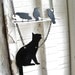 Lucky Black Cat and Birds Pet Lover Gift for her Woman Jewelry Silhouette Mother's Day