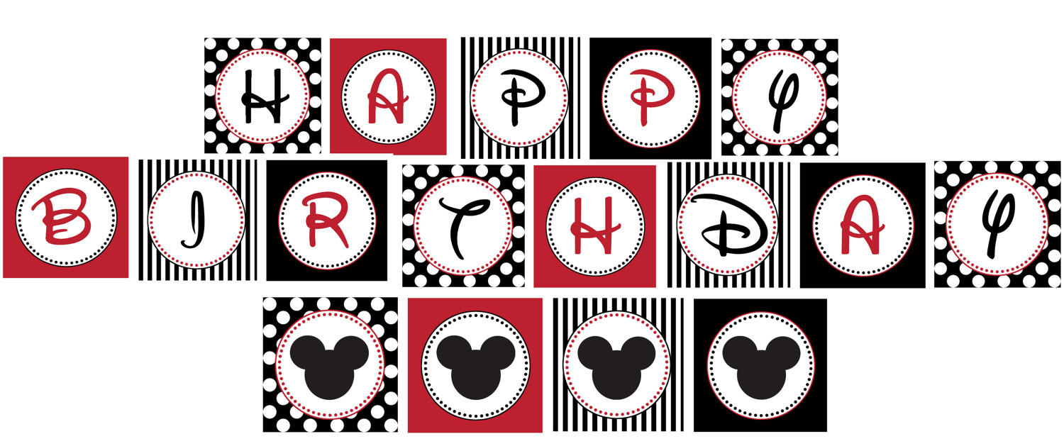 DIY Mickey Mouse Birthday Party PRINTABLE by CupcakeExpress