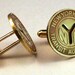 NYC Cufflinks New York Large Y Cutout Subway Token