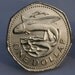 BARBADOS Flying Fish Heptagon Dollar Coin - Cufflinks