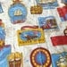 Nautical Bedspread Sailing Ships and Maps Twin Size in Red, White, Blue and Gold by Sears Boys Bedroom Decor