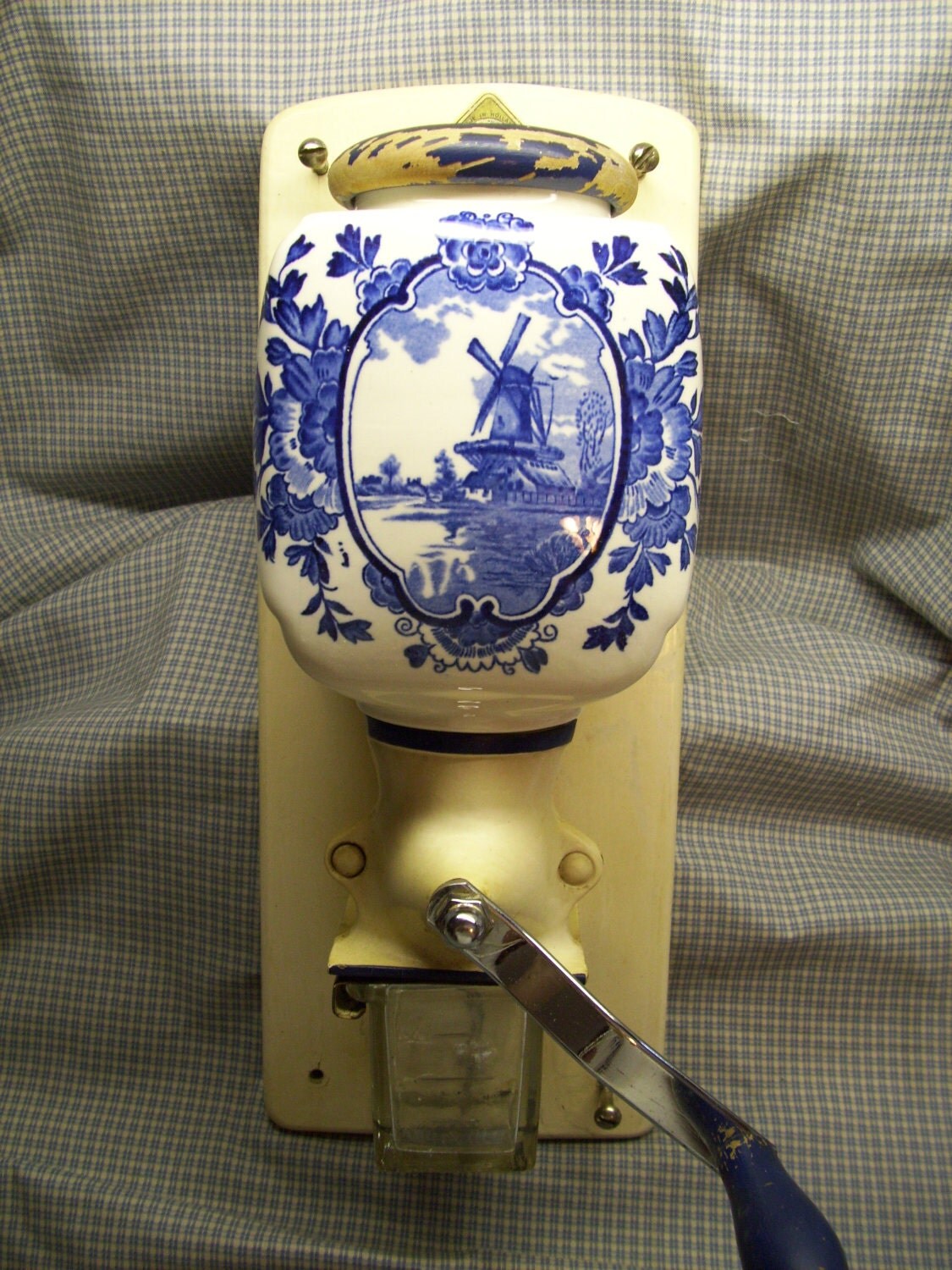 De Ve Holland Delft Coffee Grinder by alongmemorylaneantiq on Etsy