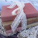 Three Vintage Books in Shades of Pink and Cream