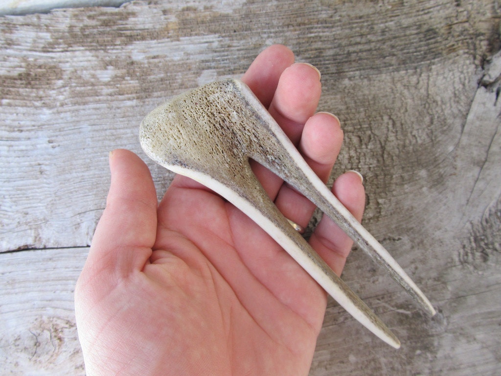 Elk Antler Hair Comb Hair Fork Statement Hairpiece Tribal Fashion
